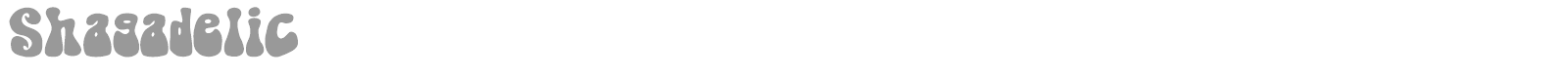 Shagadelic Bold font preview